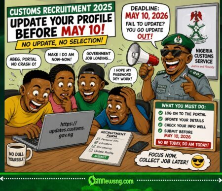 Nigeria Customs Recruitment 2025: “No Dull Yourself!” — NCS Give Shortlisted Candidates May 10 Deadline For Final Screening Update