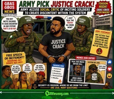 Nigerian Army Arrest Social Critic Justice Crack for Allegedly Inciting Soldiers – Gbas Gbos as Tension Rise for System