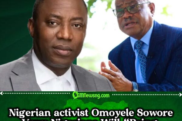 Omoyele Sowore Warns Against Continued Construction at Jabi Lake
