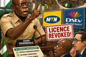 Oshiomhole Blow Hot, Say Make FG Cancel MTN & DStv Licence Over Xenophobia Wahala