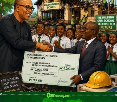 Peter Obi Carry ₦10 Million Enter Agulu School Fire Crisis As Community Begin Rebuild Hope