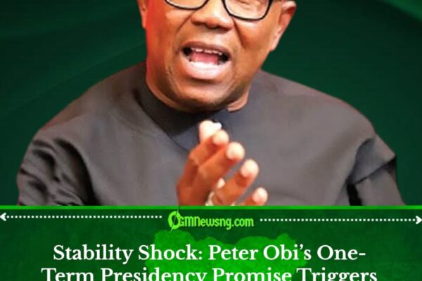 Peter Obi Says He Would Leave Office After One Term for Nigeria’s Stability