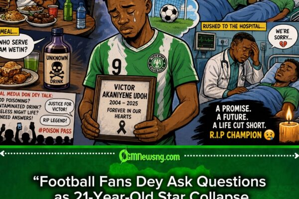 Poison Pass”: Abuja Flexing Night Weh Turn Young Nigerian Striker Last Match Football Fans Dey Ask Questions as 21-Year-Old Star Collapse