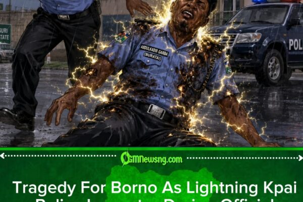 Thunder Kpai Police Inspector For Maiduguri While E Dey Work