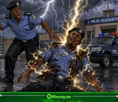Thunder Kpai Police Inspector For Maiduguri While E Dey Work