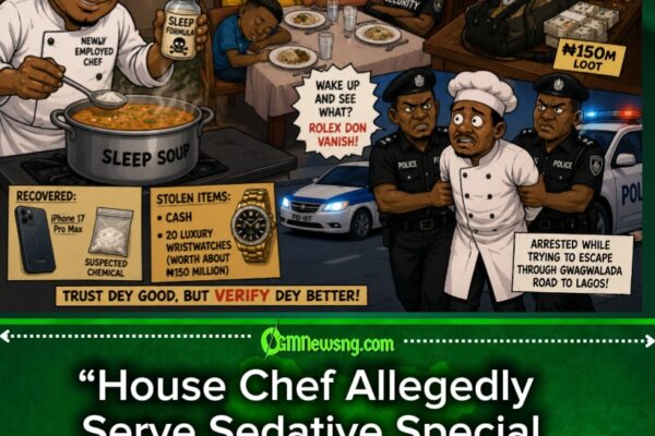 Chef Allegedly Serve “Sleep Soup” Before ₦150m Abuja Luxury Heist
