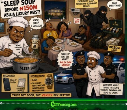 Chef Allegedly Serve “Sleep Soup” Before ₦150m Abuja Luxury Heist