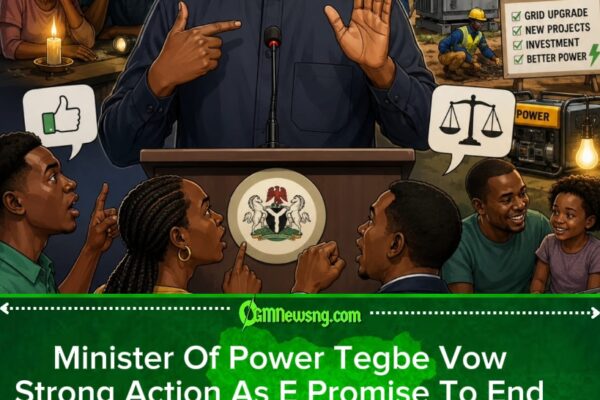 Minister Of Power Tegbe Talk Say Make Nigerians Hold Am Responsible If National Grid Collapse Continue