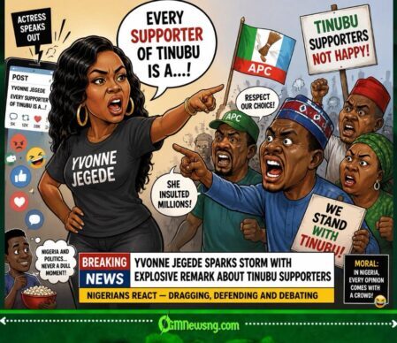 Tinubu Supporters Furious as Yvonne Jegede’s Explosive Political Comment Sets Social Media on Fire