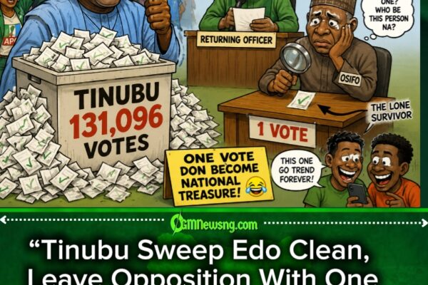 One Vote Wahala: Tinubu Carry 131,096, Opponent Carry Lone Survivor
