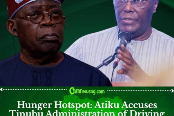 Hunger Hotspot: Atiku Blames Tinubu’s Policies for Rising Hardship in Nigeria