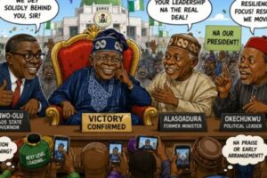 Tinubu Victory Turn Political Applause Competition as Big Men Rush Salute Power