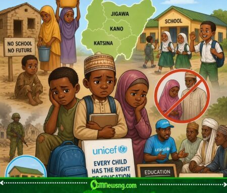 UNICEF Talk Say Jigawa, Kano, Katsina Get Highest Number of Pikin Wey No Dey Go School For Nigeria