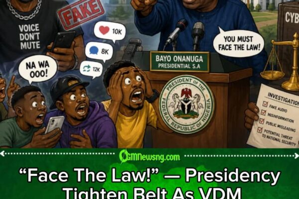 Presidency VS VDM : Tinubu Camp Say Fake Audio Fit Scatter Country If Nobody Hold Accountable