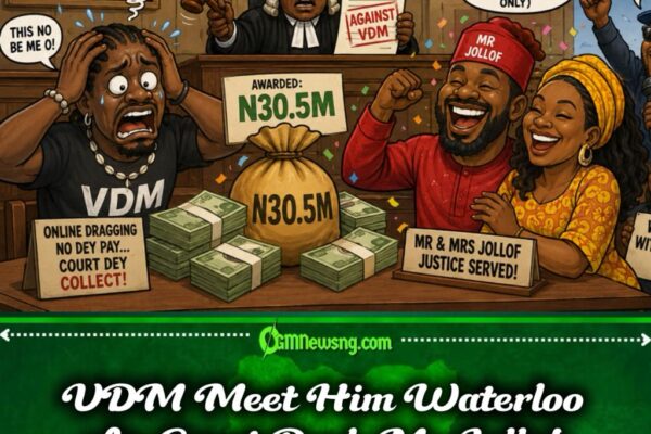VDM Fall Yakata! Court Award Mr & Mrs Jollof N30.5Million As Online Gbas Gbos Turn Serious Matter