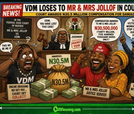 VDM Fall Yakata! Court Award Mr & Mrs Jollof N30.5Million As Online Gbas Gbos Turn Serious Matter