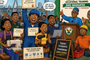 Vocational Training Don Turn New Degree as 500 Lagos Youths Graduate Into Hustle Economy