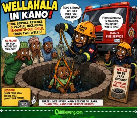 Well Wahala: Kano Wells Nearly Swallow Three People Before Morning Tea Finish