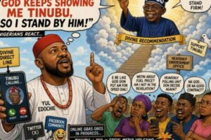 God Show Me Tinubu Again” — Yul Edochie Turn Spiritual Political Analyst Amid Online Gbas Gbos