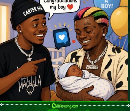 Portable Welcomes New Baby as CarterEfe Sends Heartwarming Congratulations, Social Media Buzz Everywhere