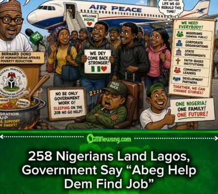 258 Nigerians Return from South Africa, Government Beg Society for Reintegration—Because Alone Dem No Fit”