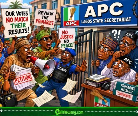 APC Primaries: Lagos Secretariat Turn Complaint Centre As Protesters Ask, “Who Write These Results?”