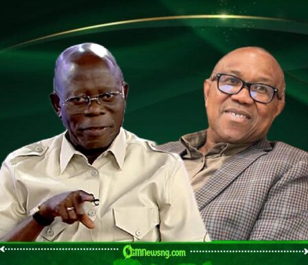 Senator Adams Oshiomhole Says Peter Obi Cannot Be Taken At His Word