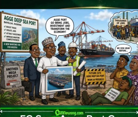 Agge Port: Bayelsa Ready For Big Ships While Nigerians Still Dey Wait For “Coming Soon” Sign To Disappear