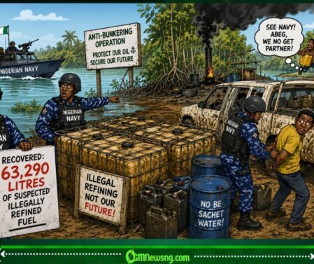 Anti-Bunkering Wahala: Navy Catch 63,290 Litres, Fuel Dealers Begin Explain Wetin Dem No Know