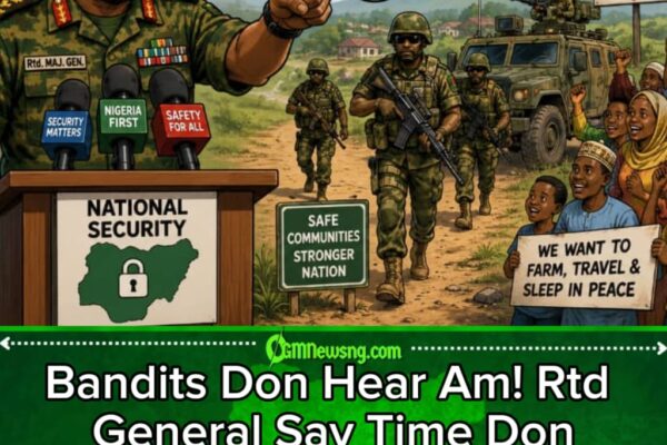 Bandits Don Hear Bell Ring? Retired General Say National Security No Get Time For Endless Excuses