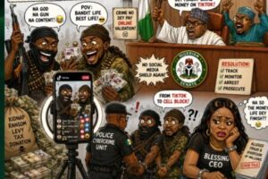 Senate Don Drag Bandits Weh Dey Flex Cash For TikTok