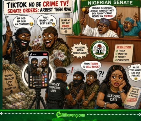 Senate Don Drag Bandits Weh Dey Flex Cash For TikTok