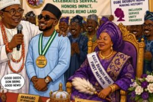 Community Service Don Turn New Royal Currency As Akarigbo Hails Madein While Egbe Degbuyi Break Tradition