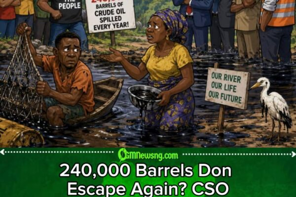 Crude Oil Don Become Frequent Flyer: CSO Say 240,000 Barrels Dey Miss Road Every Year For Niger Delta
