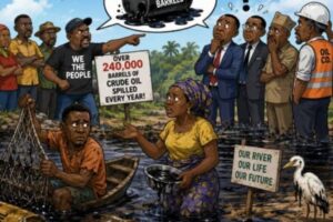 Crude Oil Don Become Frequent Flyer: CSO Say 240,000 Barrels Dey Miss Road Every Year For Niger Delta