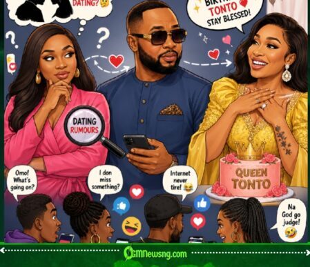 Dating Rumours Meet Traffic As Churchill Celebrates Tonto Dikeh Birthday "Internet Don Buy Aso Ebi For Wedding Wey No Exist”