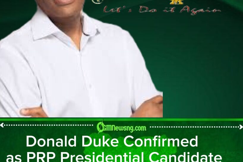 Donald Duke Cleared as PRP Flagbearer, But Can a 420-Candidate Strategy Rewrite Nigeria’s 2027 Political Script?