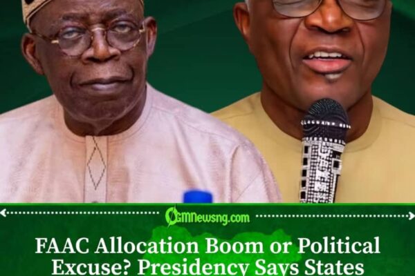 FAAC Allocation Boost Gives States More Development Funds, Presidency Says