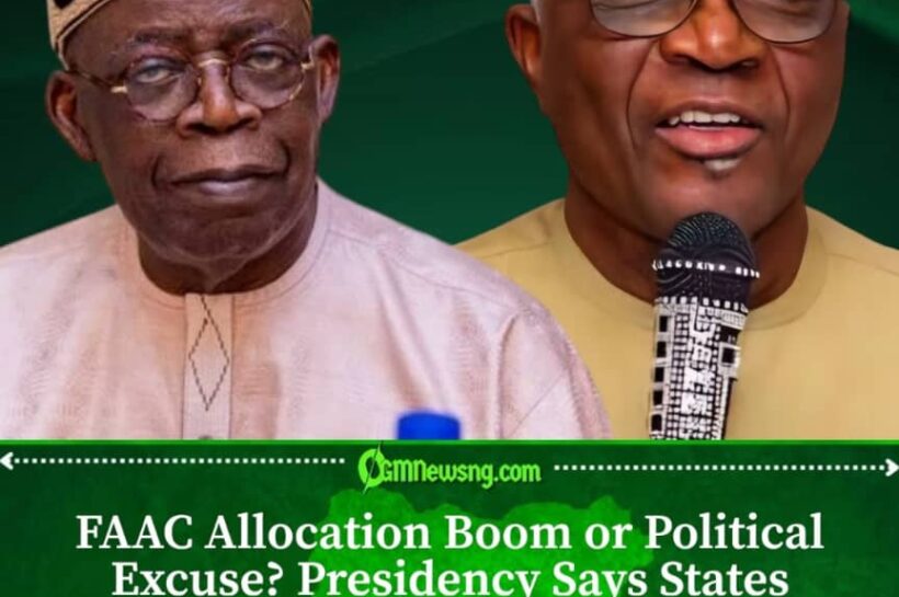 FAAC Allocation Boost Gives States More Development Funds, Presidency Says