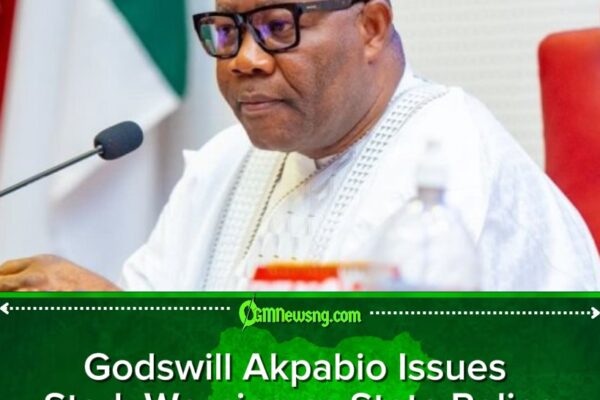 Godswill Akpabio Warns Governors Not to Turn State Police Into Political Tools