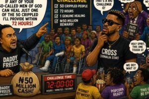 Healing Challenge: ₦50 Million Dey Ground As Daddy Freeze Ask Men of God To Bring Receipt For Miracle