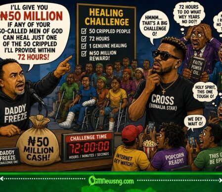 Healing Challenge: ₦50 Million Dey Ground As Daddy Freeze Ask Men of God To Bring Receipt For Miracle