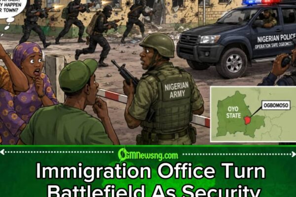 Ogbomoso Immigration Office: Attackers Submit Unofficial Visa Application Through Back Door