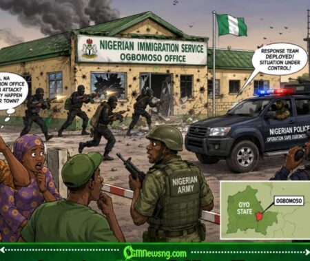 Ogbomoso Immigration Office: Attackers Submit Unofficial Visa Application Through Back Door
