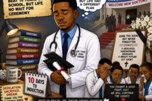Induction Wahala: Medical Graduate Beat 10 Years of School, But Life No Wait for Ceremony
