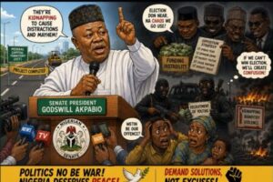 Insecurity Don Become Campaign Manager? Akpabio Say Elections Rivals Dey Sponsor Chaos