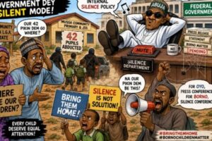Kidnap Silence: Abuja Mute While Borno Parents Dey Count Tears