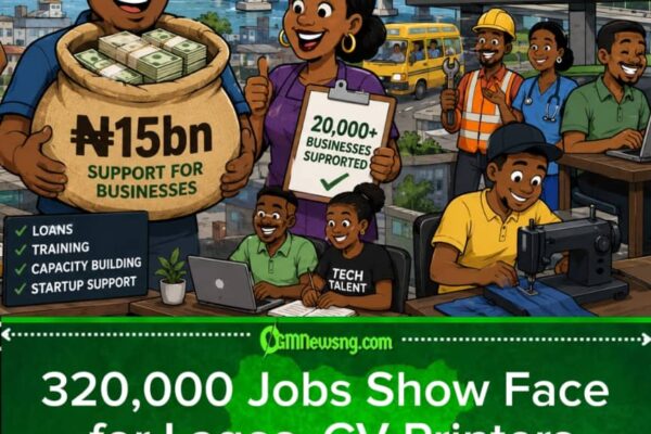 LSETF Don Turn Job Factory? Lagos Counts 320,000 Jobs While Hustlers Check Their WhatsApp Alerts