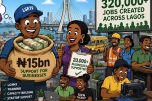LSETF Don Turn Job Factory? Lagos Counts 320,000 Jobs While Hustlers Check Their WhatsApp Alerts