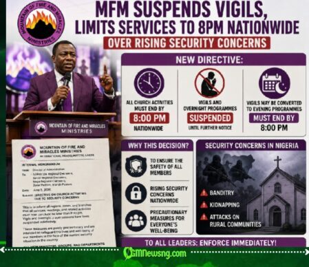 MFM Suspends Vigils Nationwide As Rising Insecurity Forces Major Changes To Church Activities